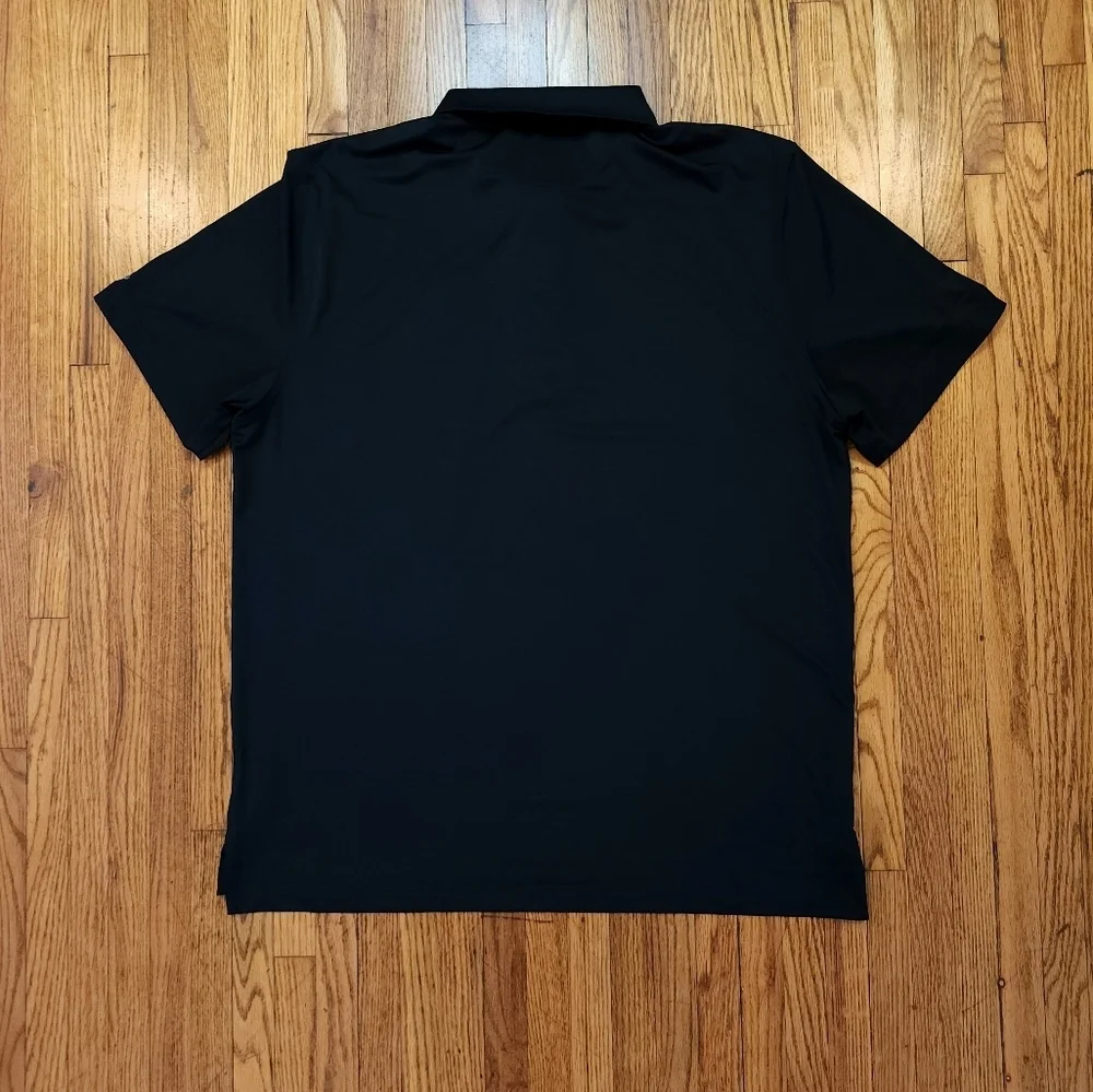 Chubbies Mens Performance Polo Shirt Size Large Parrot Logo Black Golf - Picture 5 of 8